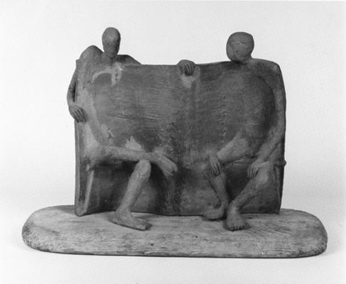 A ceramic figure sculpture entitled 