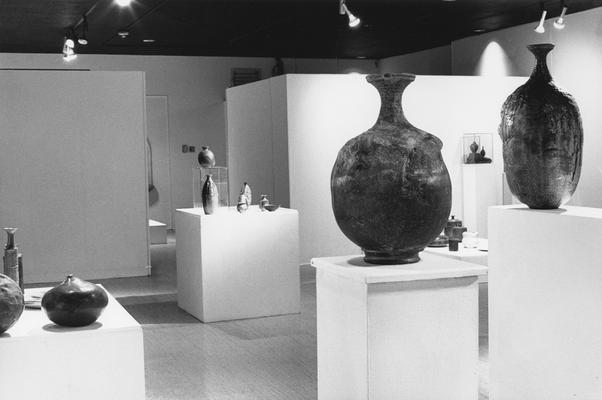 Numerous ceramic vessels in the 