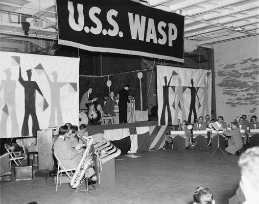 A Navy musical show aboard John Tuska's ship, the U.S.S. Wasp
