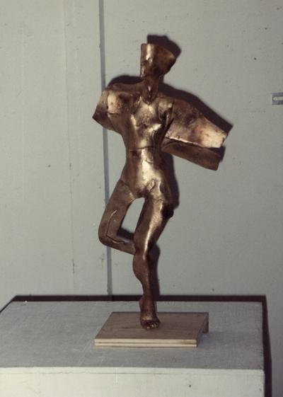 A image of a bronze figure sculpture at the Heike Pickett Gallery