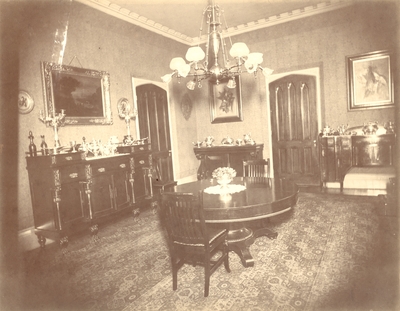 Loudoun House, interior; dining room