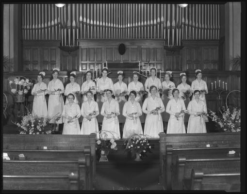 Graduating class (nurses); Good Samaritan Hospital, 310-330 South Limestone