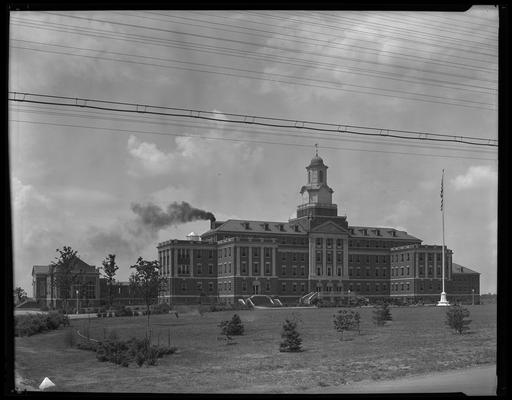 Veterans Hospital; exterior of main building