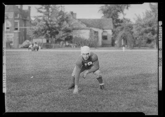 Crimson Year Book, Transylvania College; football player (#18, Elliot G.)