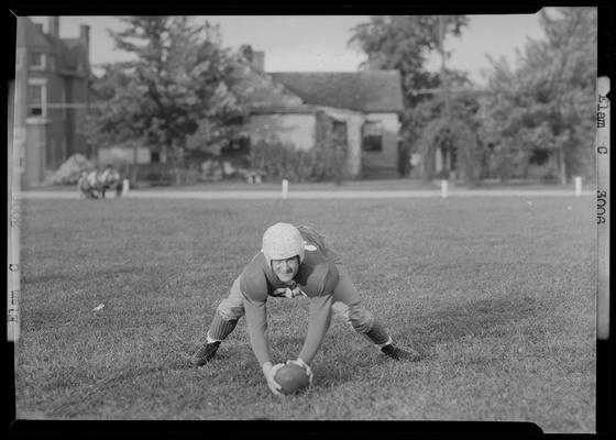 Crimson Year Book, Transylvania College; football player (C. Elam)