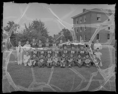 Crimson Year Book, Transylvania College; Varsity football team