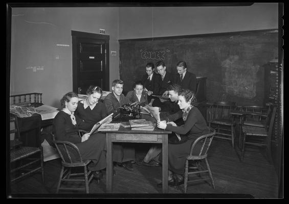 Crimson Year Book, Transylvania College; classroom