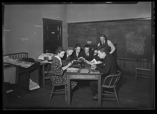 Crimson Year Book, Transylvania College; classroom