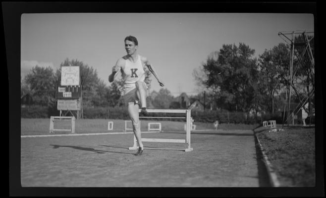 Track team, hurdler (1938 Kentuckian) (University of Kentucky)