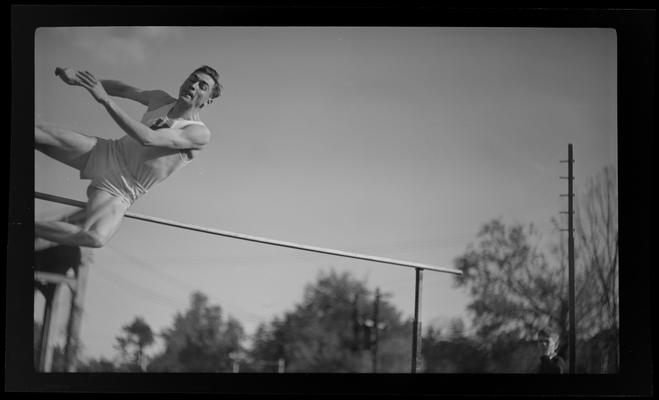 Track team, hurdler (1938 Kentuckian) (University of Kentucky)