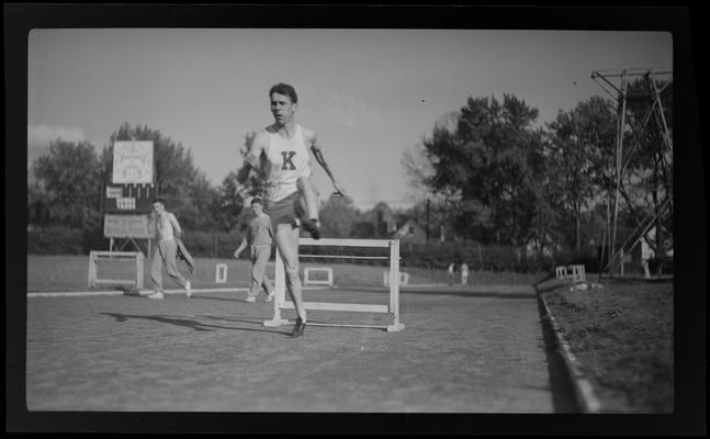 Track team, hurdler (1938 Kentuckian) (University of Kentucky)