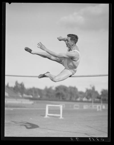 Track team, hurdler (1938 Kentuckian) (University of Kentucky)