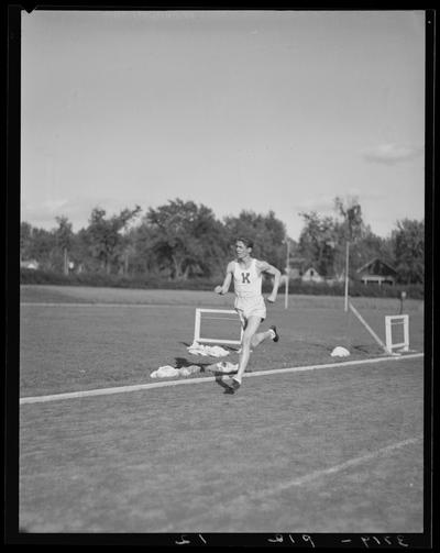 Track team, hurdler (1938 Kentuckian) (University of Kentucky)