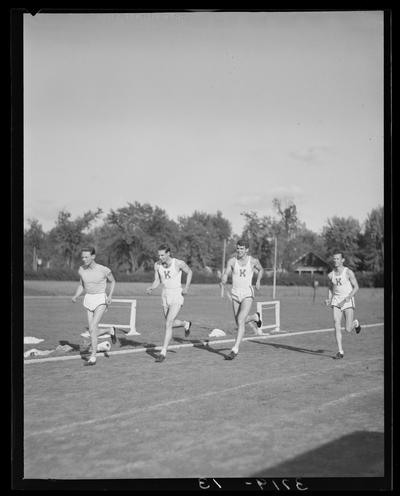 Track team, hurdler (1938 Kentuckian) (University of Kentucky)