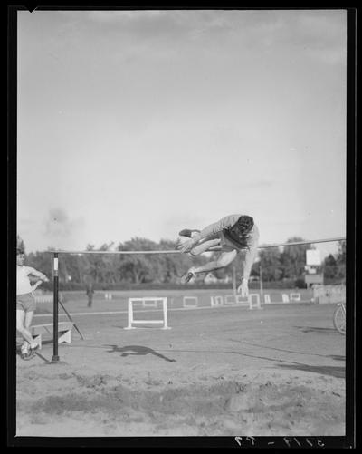 Track team, hurdler (1938 Kentuckian) (University of Kentucky)