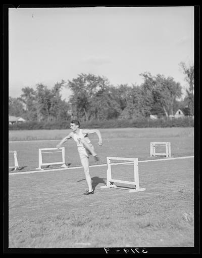 Track team, hurdler (1938 Kentuckian) (University of Kentucky)