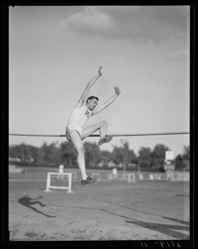 Track team, hurdler (1938 Kentuckian) (University of Kentucky)