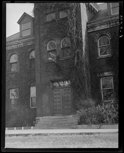 Campus Scenes; 1939 Kentuckian) (University of Kentucky), exterior, entrance to Mechanical Hall building