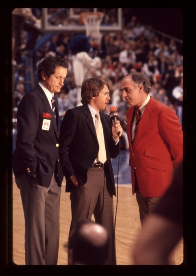 UK vs. LSU: NBC sportscasters Al Michaels, Bob Costas, and Billy Packer