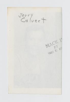 Photographic print: Calvert, Jerry