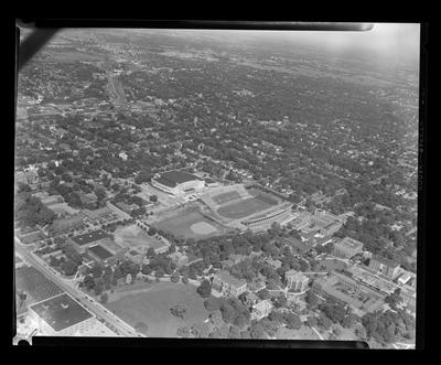 Aerial view of campus