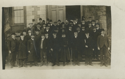 Large group photo, postcard