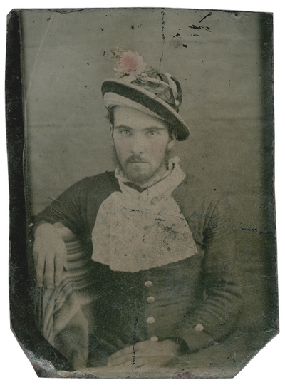 Hand-colored portrait of an unidentified man