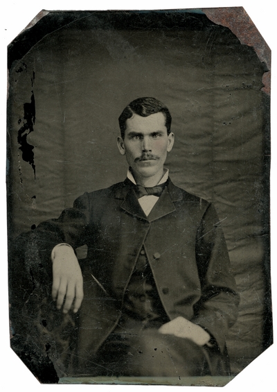 Hand-colored portrait of an unidentified man