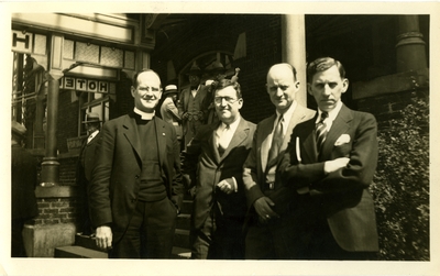 Reverends C.R. Barnes, C.P. Hall, Reinhold Niebuhr, and W.B. Spofford