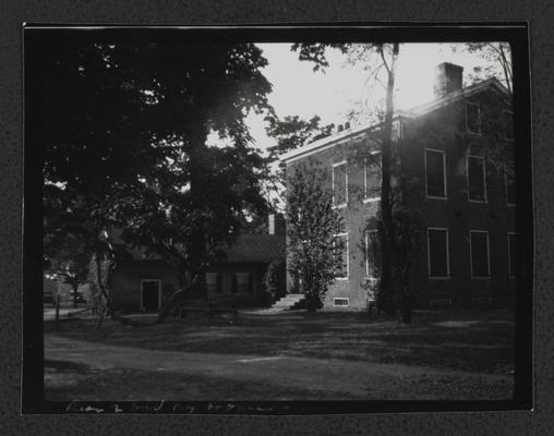 One story and two story brick house. Federal Hill My Old Kentucky Home