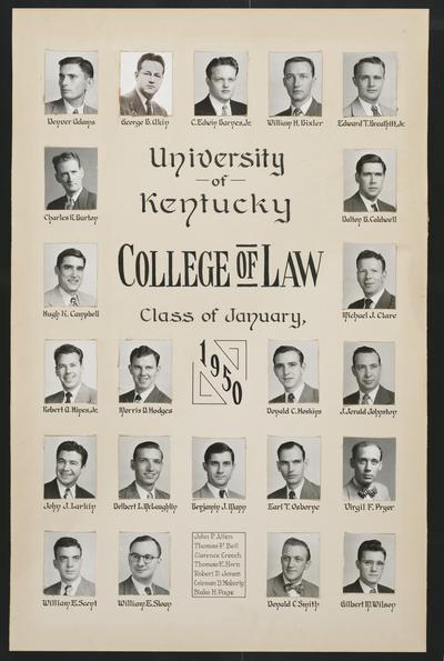 Class of 1950 (January)