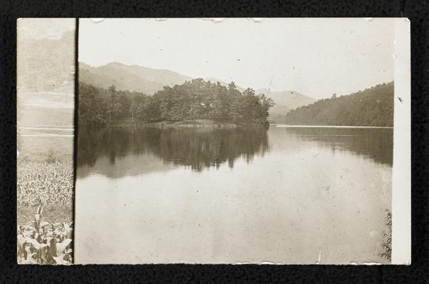 Middleboro Lake with Cumberlain Mountain in the distance