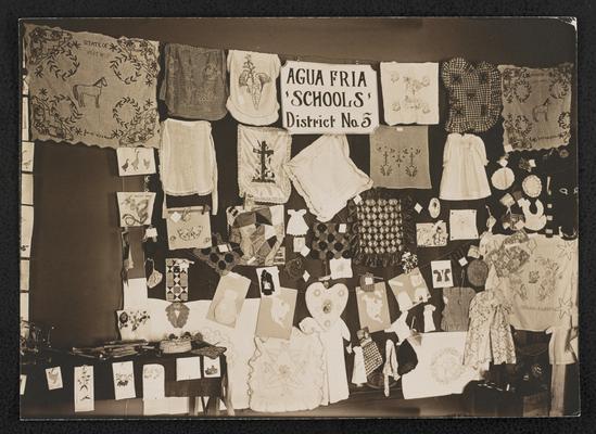 Display from the Agua Fria Schools, District No. 5 in New Mexico