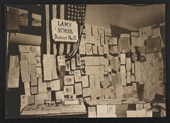 Display from the Lamy School, District No. 12, in New Mexico