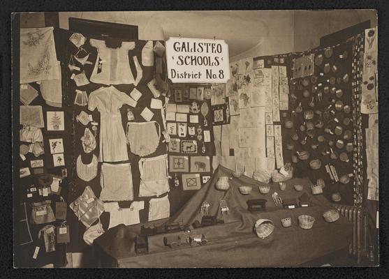 Display from the Galisteo Schools, District No. 8, in New Mexico