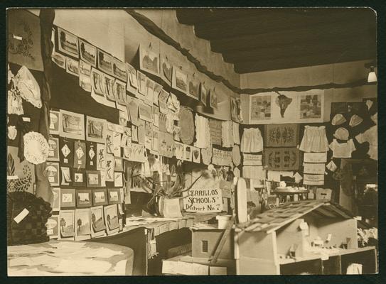 Display from the Cerrillos Schools, District No. 7, in New Mexico