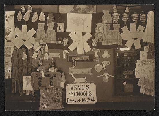 Display from the Venus Schools, District No. 34, in Texas