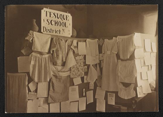 Display from the Tesuque School, District No. 2, in New Mexico