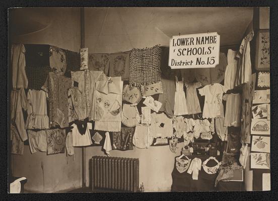 Display from the Lower Nambe Schools, District No. 15, location unknown