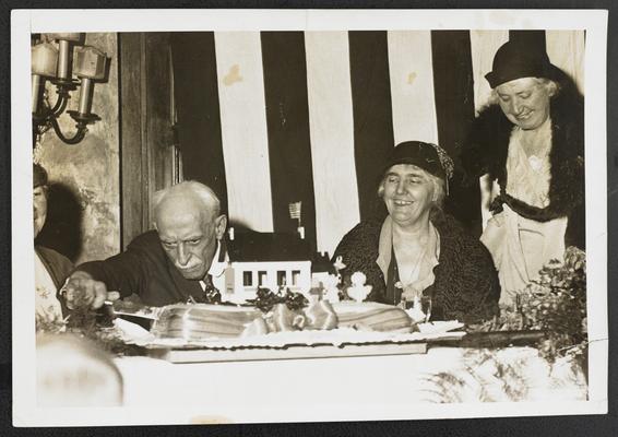 Mrs. Berbert Hoover with Mrs. Mary McSkimmon, Dr. A. E. Winship, and Mrs. Isabel Eckles