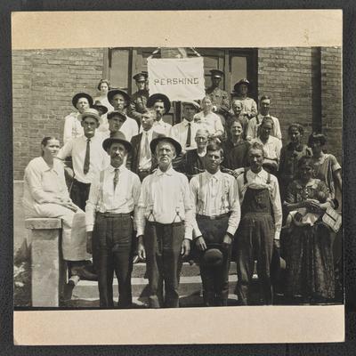 North Carolina students. Back of the photograph reads: Their two pastors and two of their ex-soldiers are studying side-by-side with them -- all striving for more learning in order that they may have more strength to serve God and their country, and their fellow man