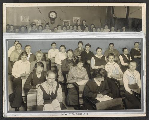 New York students. Back of the photograph reads: The University of the State of New York Albany