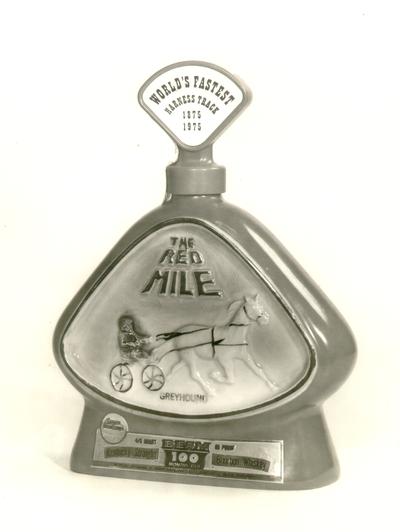 Horses; Harness Racing; The Red Mile; Jim Beam bottle for The Red Mile Centennial, 1975