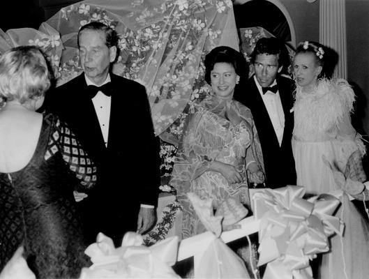 Princess Margaret; 1974; Princess Margaret and Snowden with CV and Mary Lou Whitney