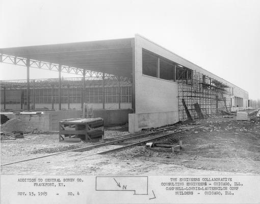 Frankfort; Central Screw Company; Construction; Addition to Central Screw Co. #4