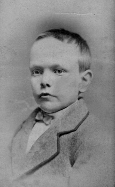 Anderson, F. Paul, Dean of Mechanical Engineering, 1892 - 1918, Dean of Engineering, 1918 - 1934, birth 1867, death April 8, 1934, Photo of Anderson as a young boy, approximately 6 years old
