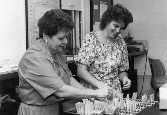 Donnelly, Barbara, Assistant Ticket Manager (left), pictured with Alice Woods