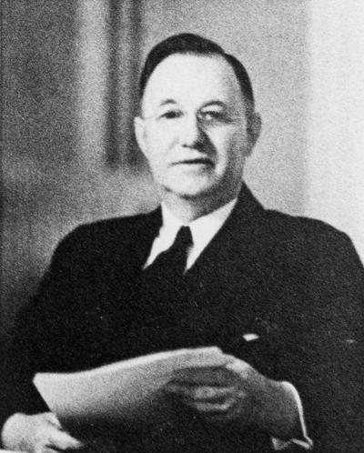 Donovan, Herman Lee, President, University of Kentucky, 1941 - 1956, birth 1887, death 1964, this photograph labeled 