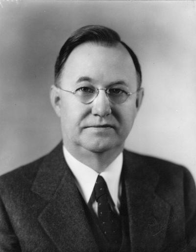 Donovan, Herman Lee, President, University of Kentucky, 1941 - 1956, birth 1887, death 1964, Photographer: McGaughey Studio, Richmond