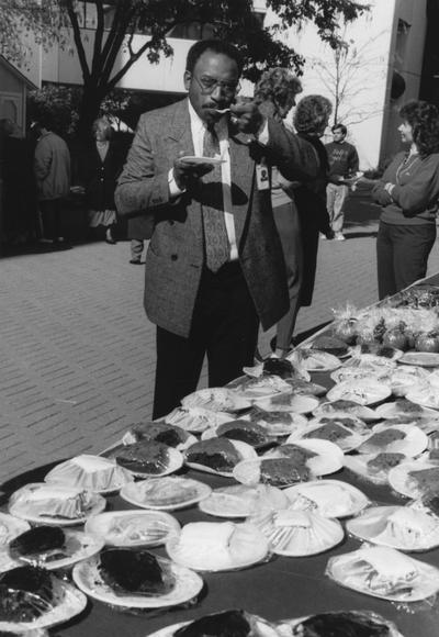 Frye, Joseph, Director of Parking and Security, Chandler Medical Center, pictured at the Medical Center Fall Festival for the United Way, October, 1991